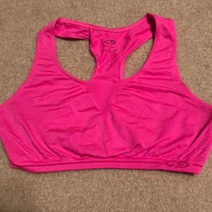 Neon sports bra champion!